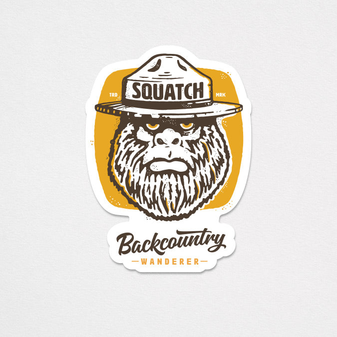 Smokey Squatch 3" Sticker